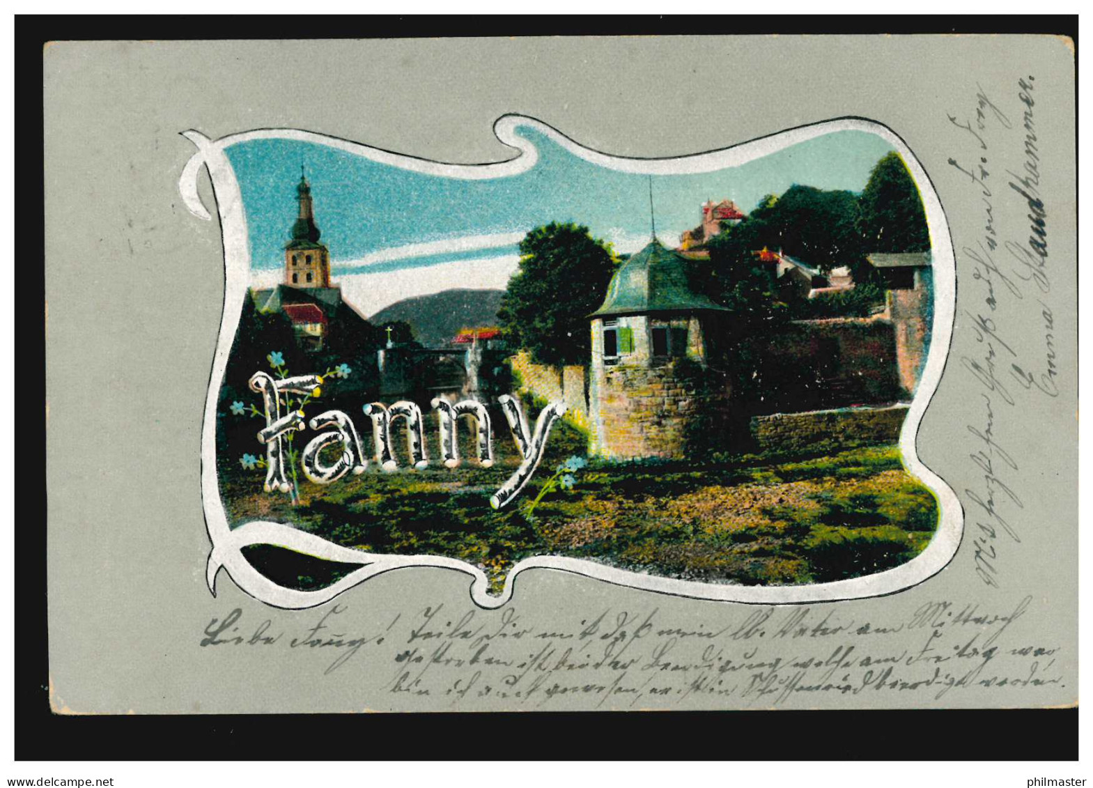 Ansichtskarte Vornamen: Fanny, Wehrmauer Einer Stadt, TUTTLINGEN 23.10.1904 - Firstnames