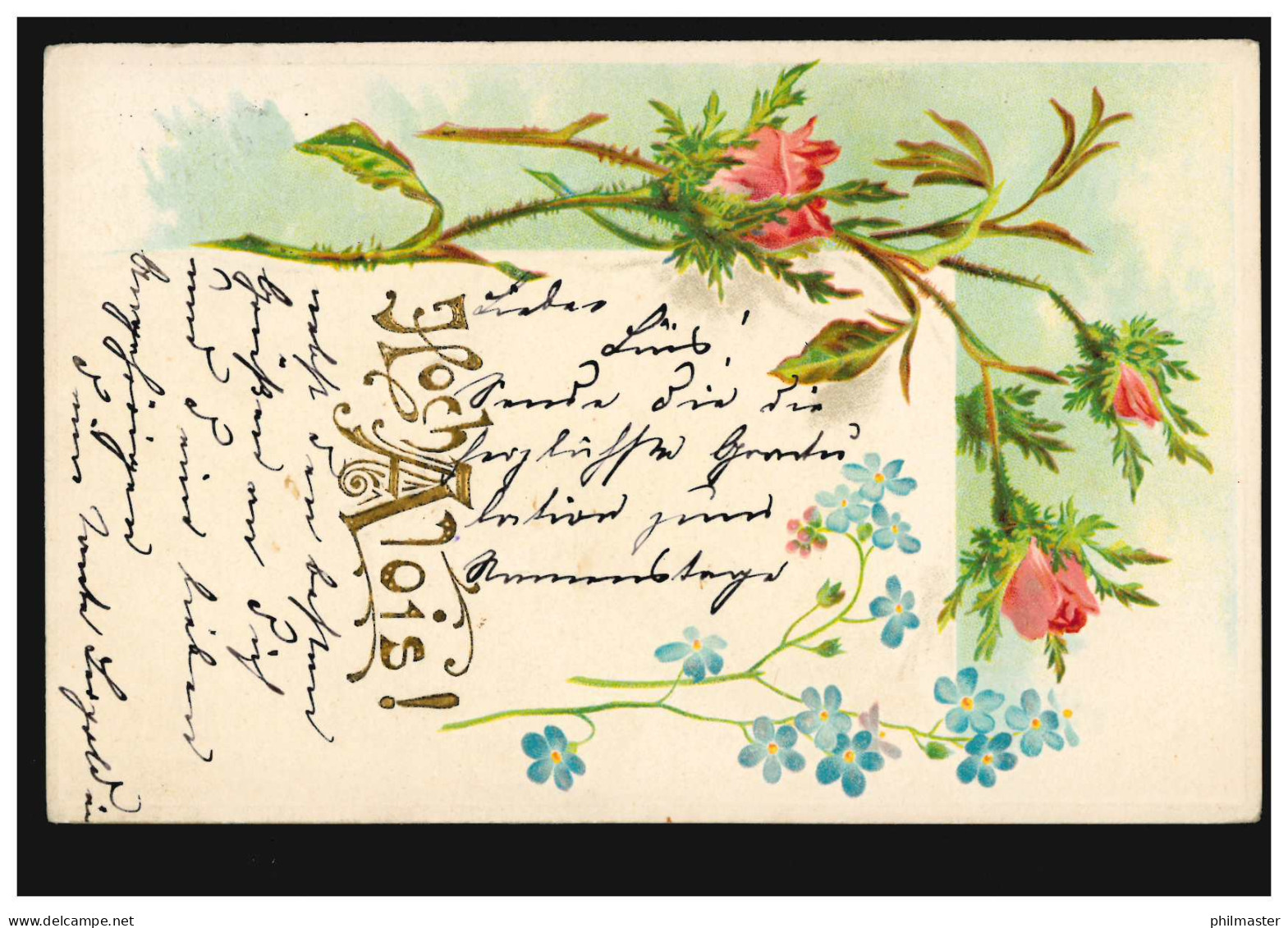 Ansichtskarte Vornamen: Hoch Alois! Rosen Und Veilchen, WIEN 20.6.1903 - Nomi