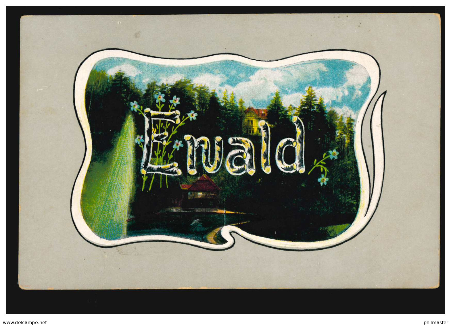 Ansichtskarte Vornamen: Ewald, Landschaftsbild, Verlag E.S.D., Ungebraucht - Firstnames