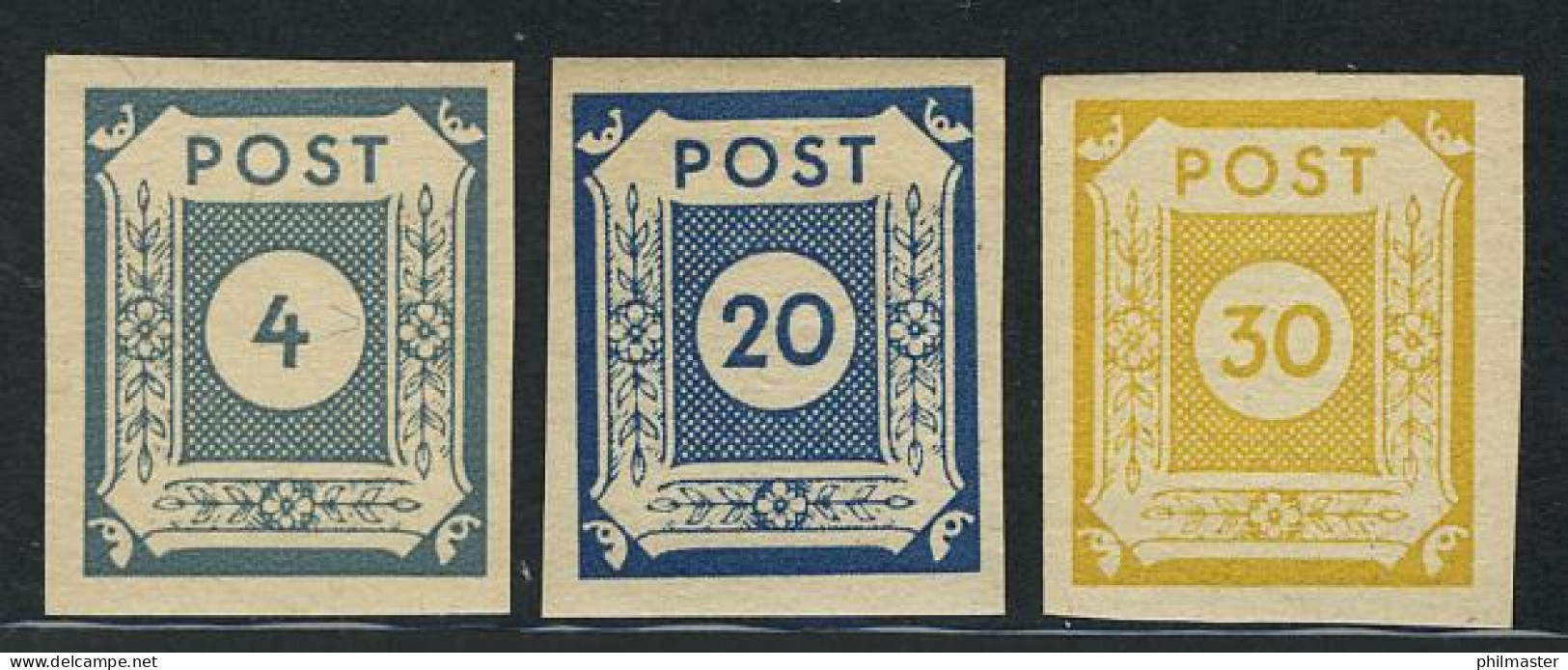 53-55 Freimarken 1945, 3 Werte, Satz ** - Postfris
