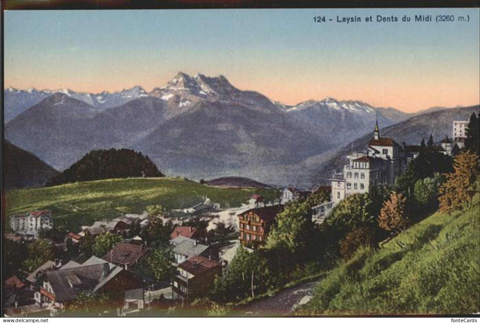 11309751 Leysin Vue Partielle Et Dent De Midi Leysin - Andere & Zonder Classificatie