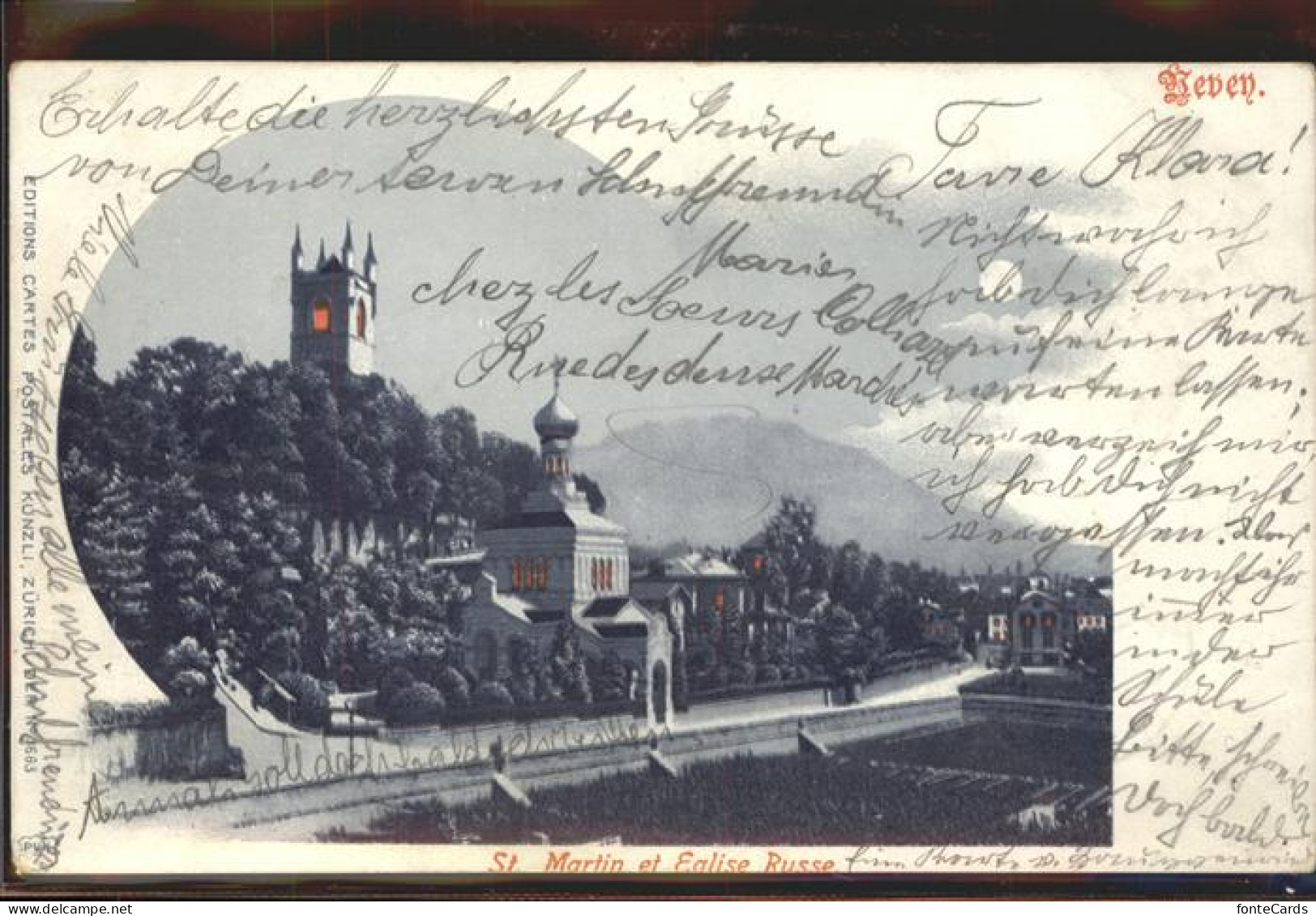 11309738 Vevey VD St Martin Et Eglise Russe Vevey - Sonstige & Ohne Zuordnung