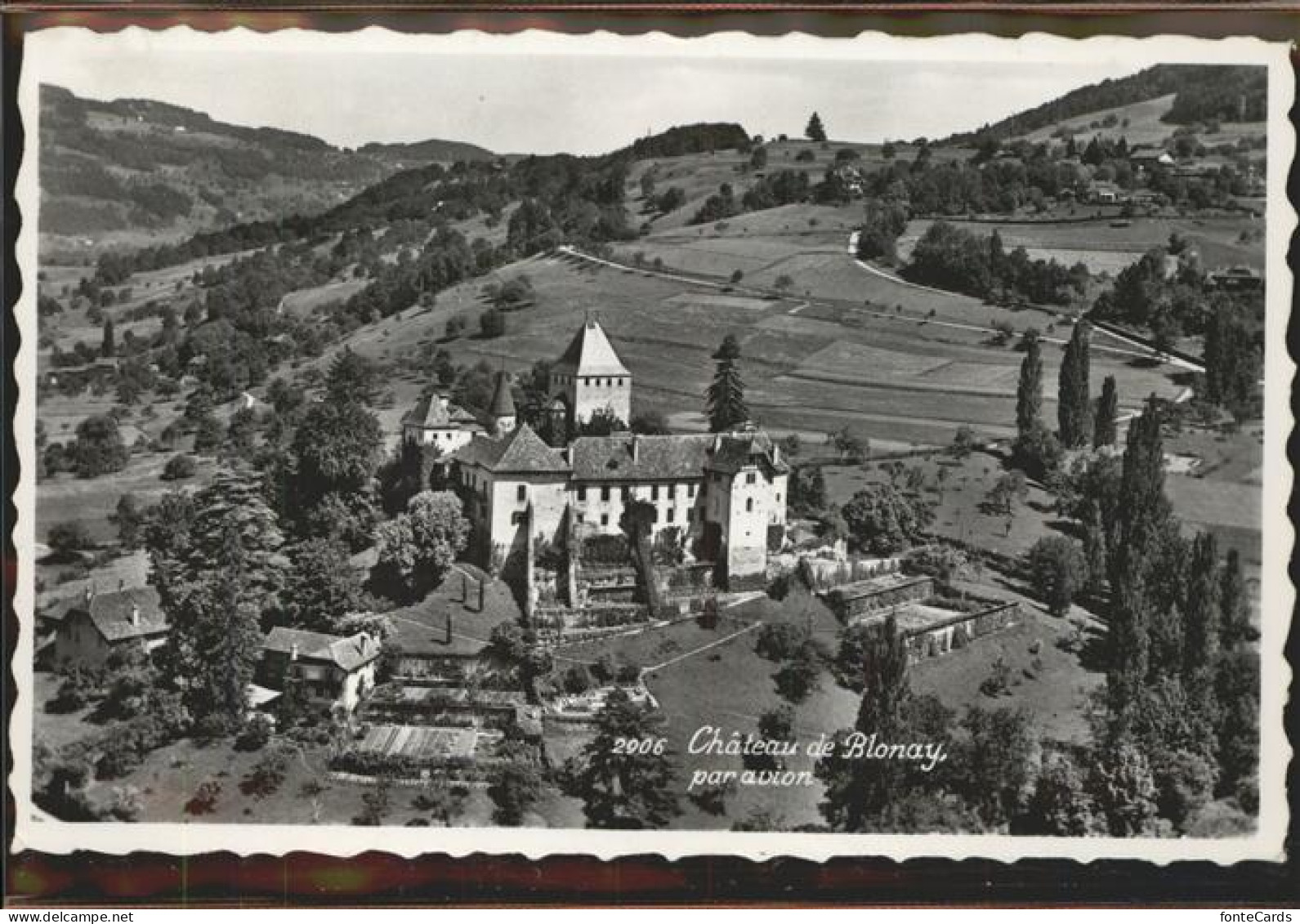 11309733 Blonay Chateau De Blonay Par Avion Blonay - Andere & Zonder Classificatie