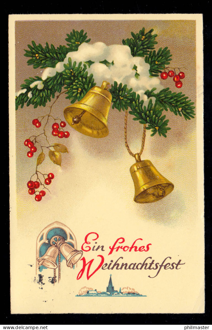 AK Weihnachten: Glocken Mit Tannen- Und Beerenzweigen, OSNABRÜCK 23.12.39 - Altri & Non Classificati