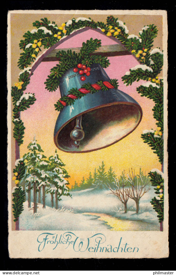 AK Weihnachten: Geschmückte Glocke Im Winter WILHELMSHAVEN-RÜSTRINGEN 24.12.1934 - Sonstige & Ohne Zuordnung