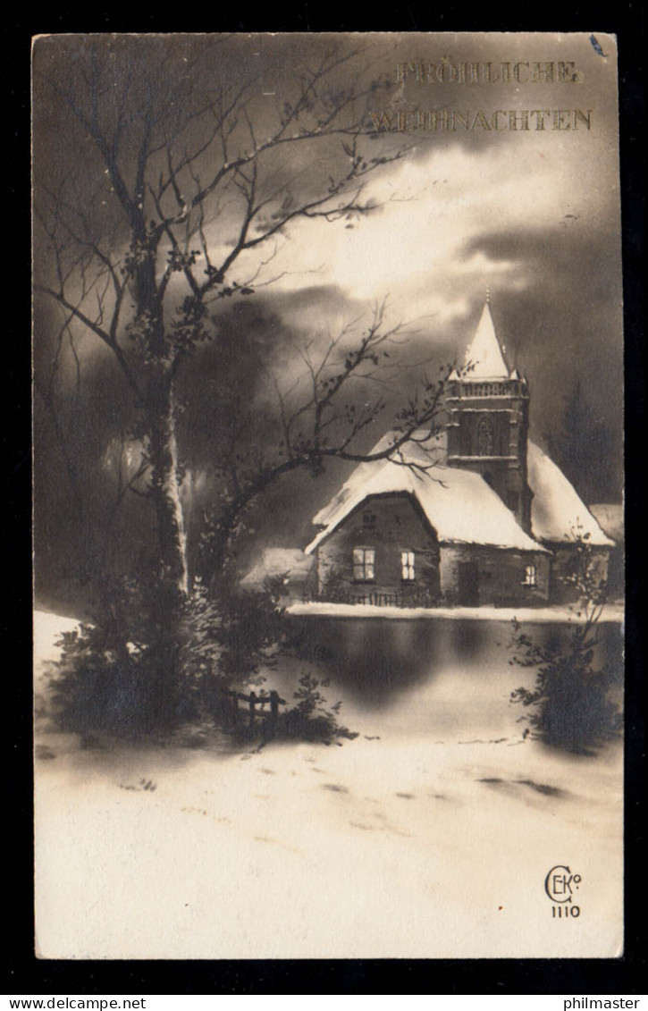 AK Weihnachten: Landschaftsbild Mit Kirche Bei Nacht, OLSBERG 1930 - Other & Unclassified