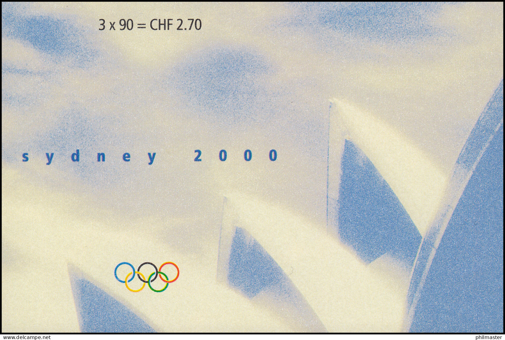 Schweiz Markenheftchen 0-119, Olympische Sommerspiele Sydney 2000, ** - Booklets