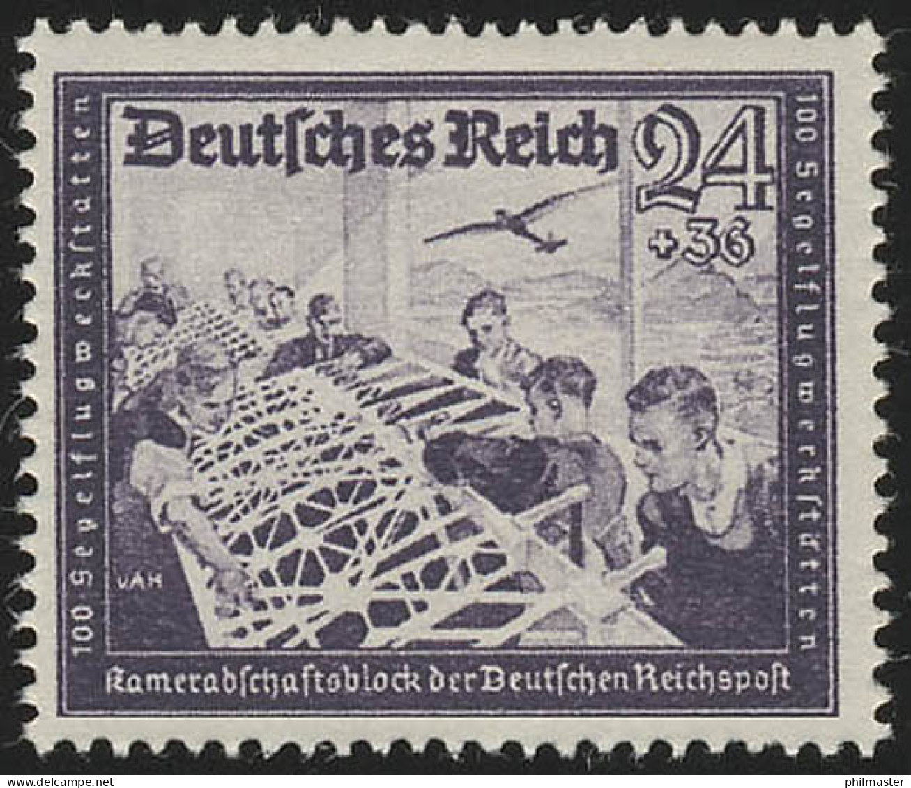 893 Kameradschaftsblock 1944 24+36 Pf ** - Unused Stamps
