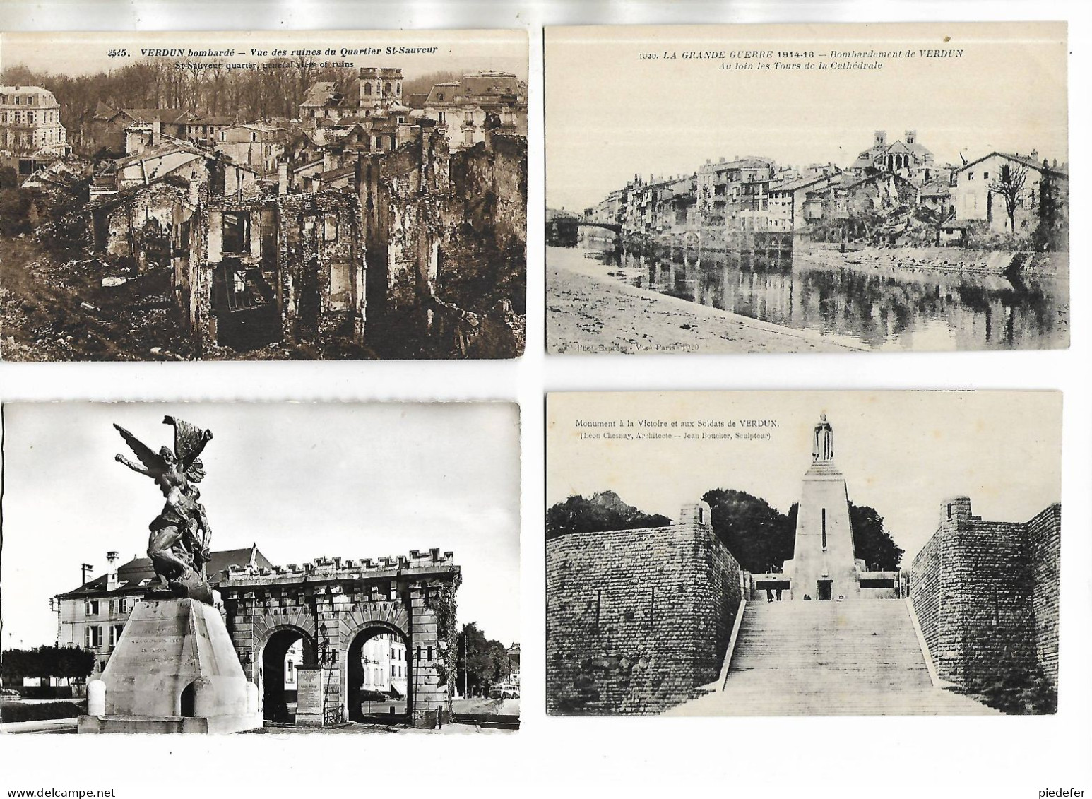 55 - Lot De 20 Cartes Postales Différentes De VERDUN  ( Meuse ) - Voir Scans Et Liste Ci-dessous - Weltkrieg 1914-18