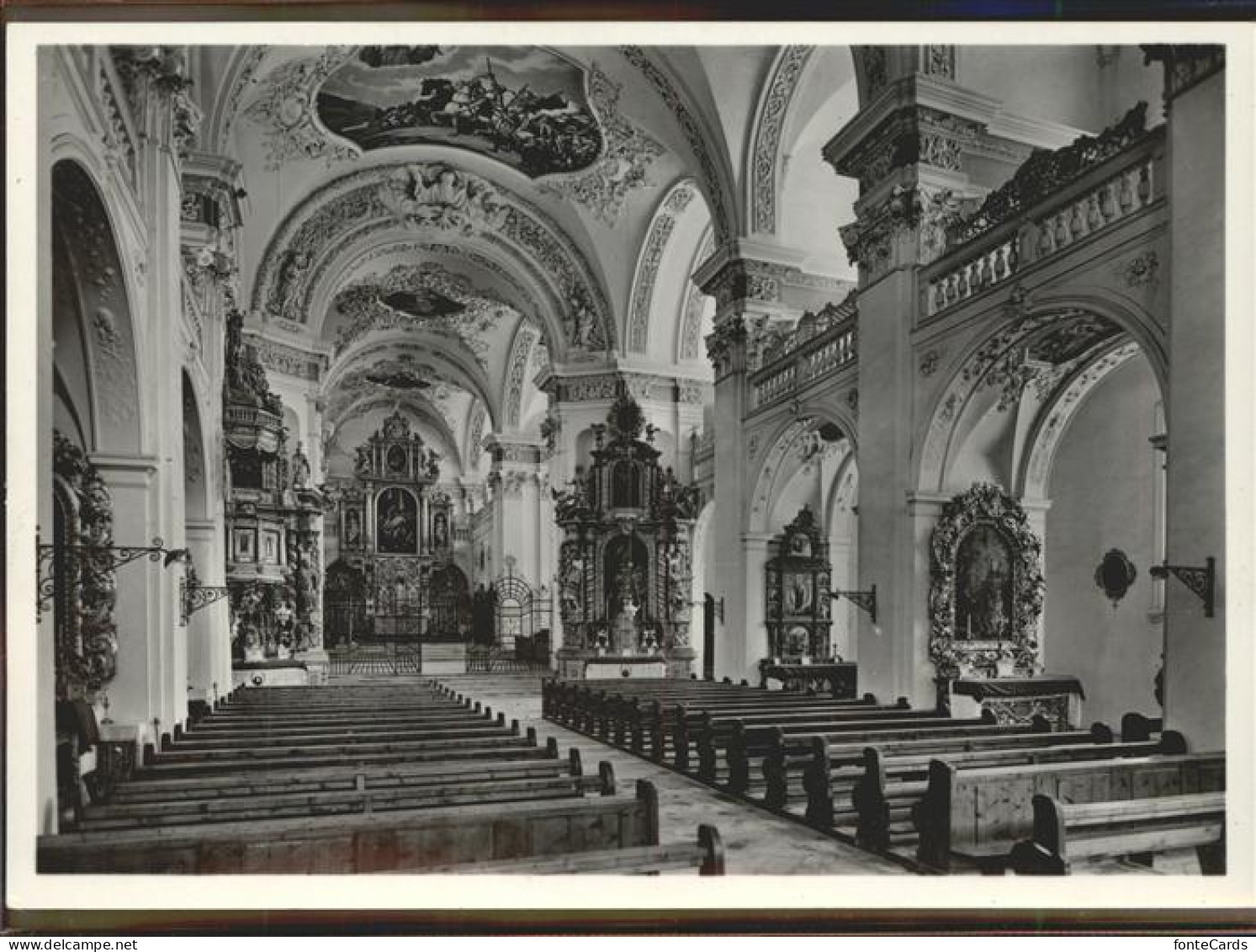 11309688 Disentis GR Klosterkirche Disentis Innenansicht Disentis - Sonstige & Ohne Zuordnung