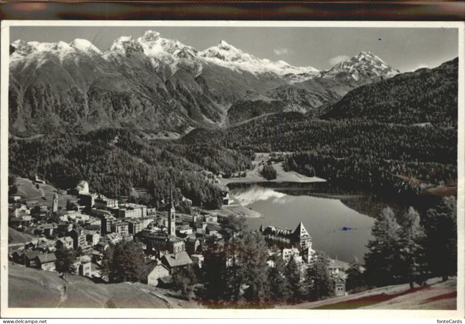 11309671 St Moritz GR Panoramakarte St Moritz - Andere & Zonder Classificatie