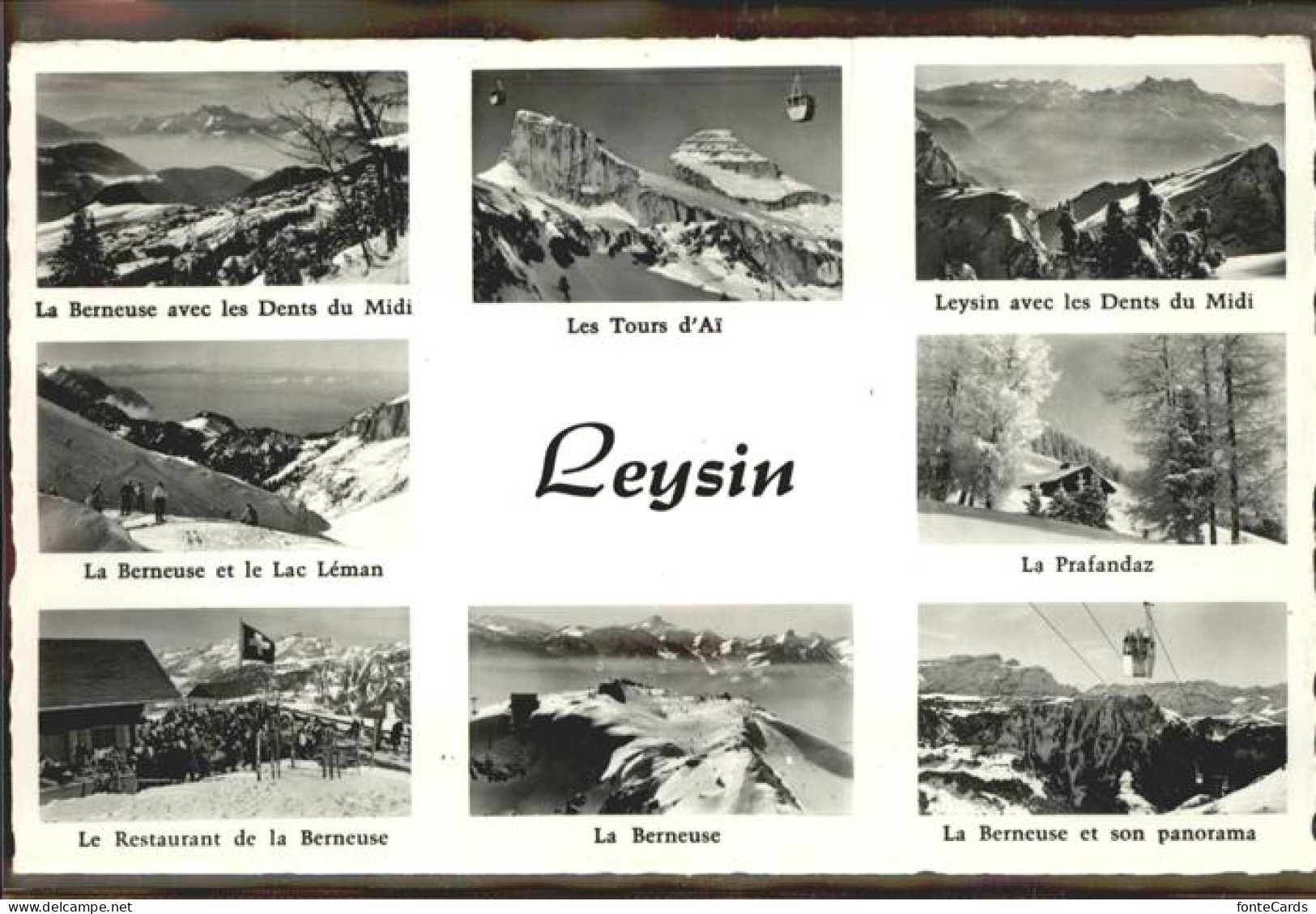 11309649 Leysin Leysin Avec Les Dents Du Midi La Prafandaz La Berneuse Lac Leman - Autres & Non Classés