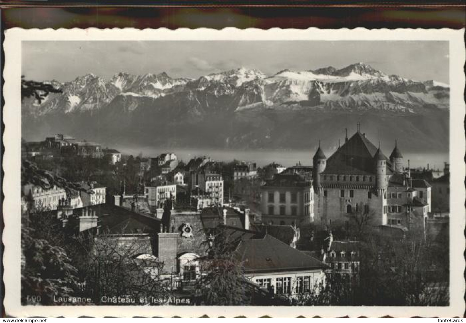 11309635 Lausanne VD Chateau Et Les Alpes
 Lausanne - Other & Unclassified