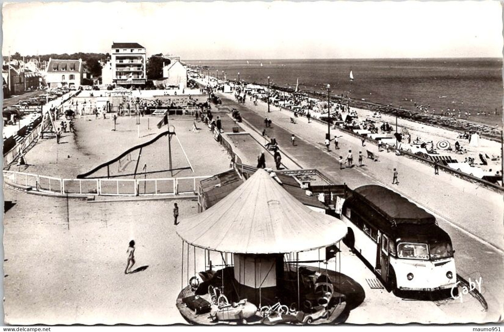 14  CPSM  - LANGRUNE SUR MER  - PLAGE DU 6 JUIN ET LA PLAGE - Andere & Zonder Classificatie