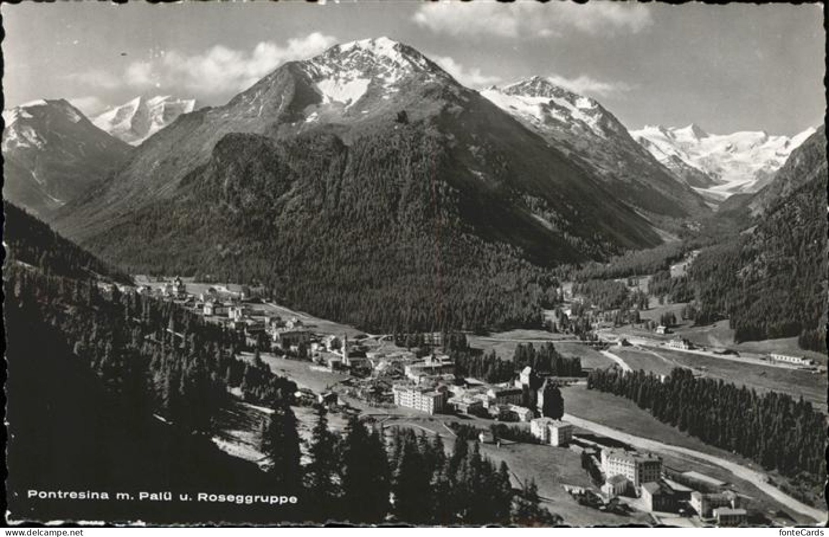 11309627 Pontresina Mit Piz Palue Und Roseggruppe
 Pontresina - Other & Unclassified