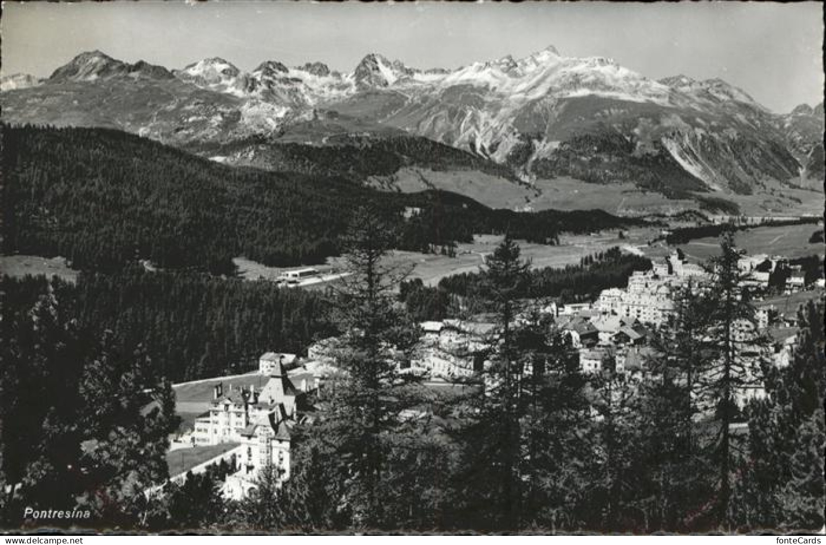 11309617 Pontresina Panoramakarte Pontresina - Autres & Non Classés