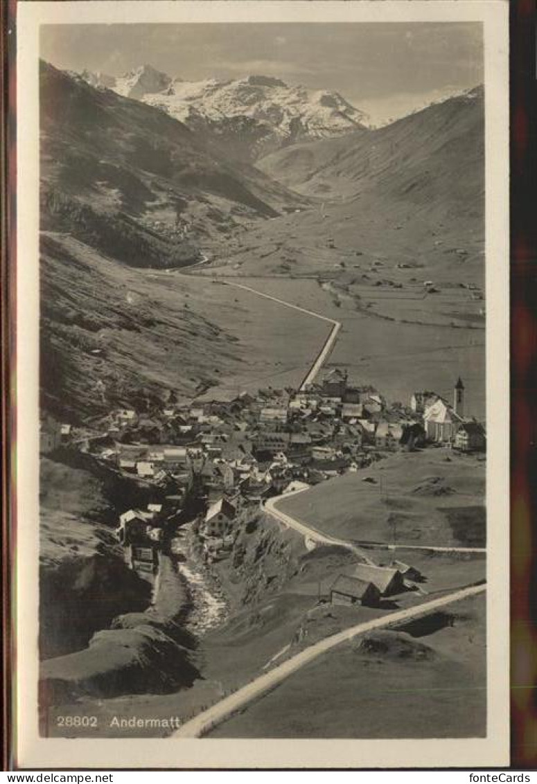 11308790 Andermatt Luftbild Andermatt - Andere & Zonder Classificatie