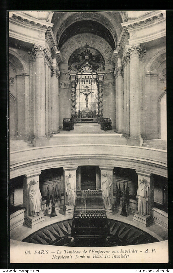 AK Paris, Hôtel Des Invalides-Le Tombeau De L`Empereur, Napoleon`s Tomb  - Andere & Zonder Classificatie