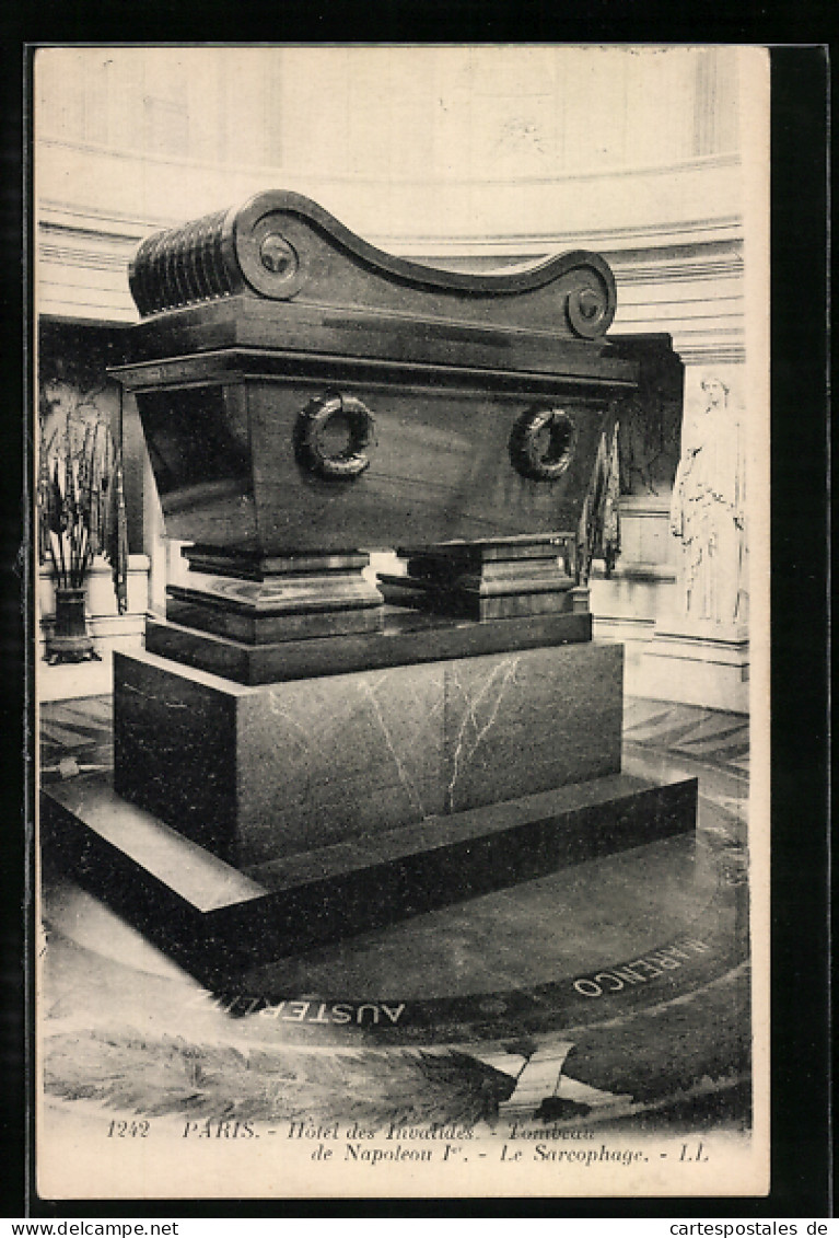 AK Paris, Hôtel Des Invalides, Tombeau De Napoleon I.-Le Sarcophage  - Otros & Sin Clasificación