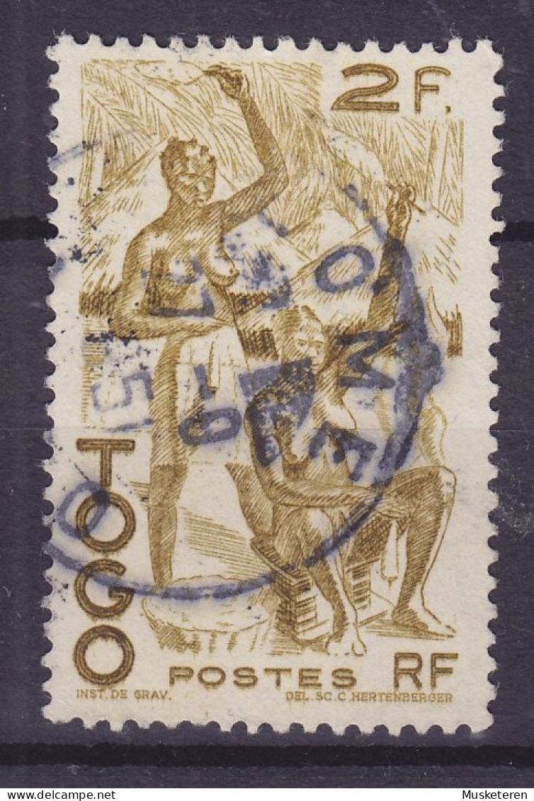 Togo 1947 Mi. 202, 2 Fr. Weberinnen Purple LOME Cancel !!(o) - Usados