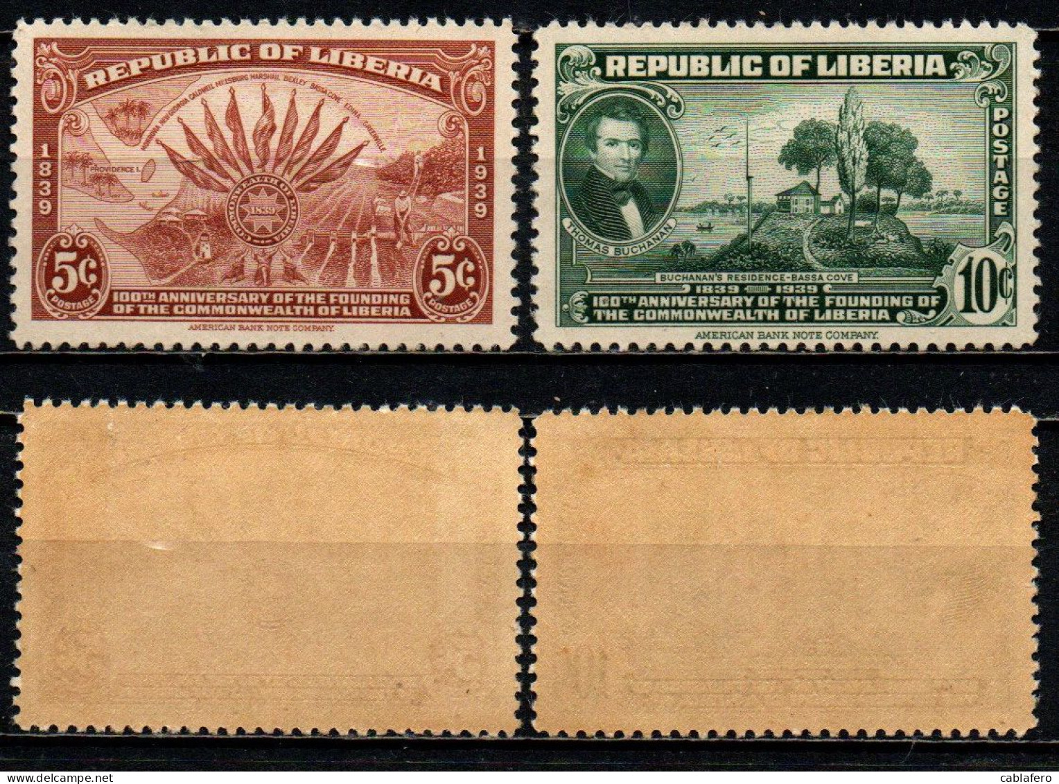 LIBERIA - 1940 - 100th Anniv. Of The Founding Of The Commonwealth Of Liberia - MNH - Liberia