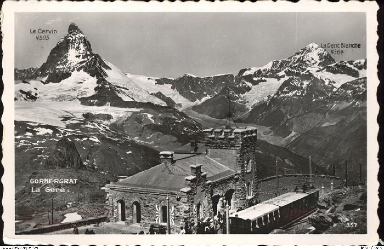 11308621 Gornergrat Zermatt La Gare Le Cervin Gornergrat Zermatt - Autres & Non Classés