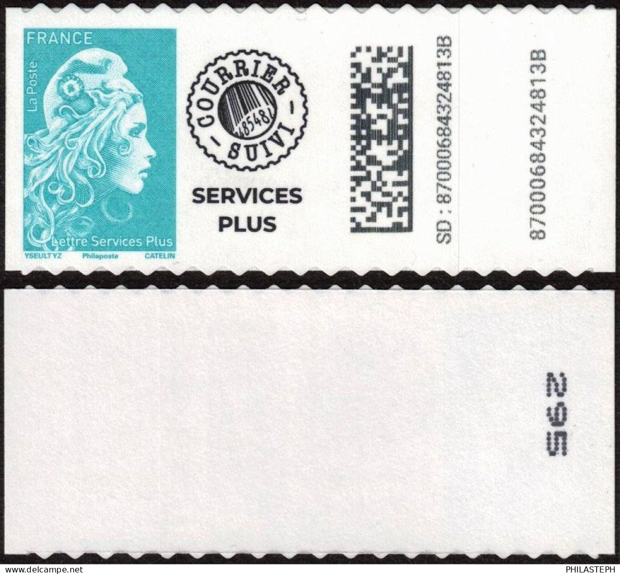 FRANCE 2023 - Marianne L'Engagée Adhésif - LETTRE SERVICES PLUS  Issu De ROULETTE De 300  - YT 2227 Neuf - Unused Stamps