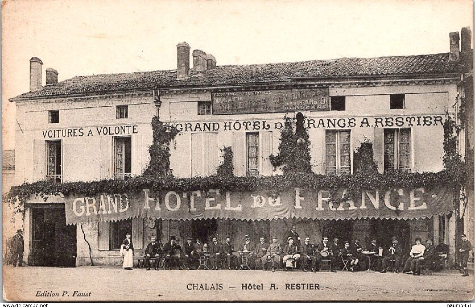 16 CHALAIS - HOTEL A RESTIER - Altri & Non Classificati