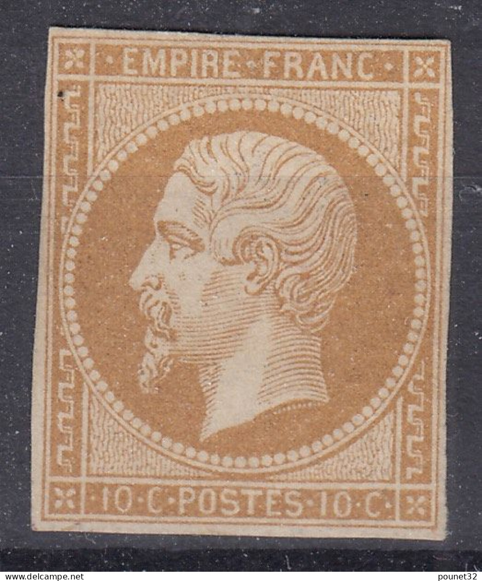 TIMBRE FRANCE EMPIRE NON DENTELE N° 13B NEUF SANS GOMME - COTE 300 € - 1853-1860 Napoléon III.