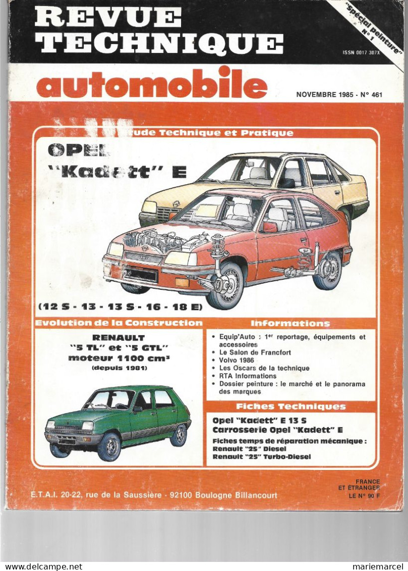 Lot. REVUE TECHNIQUE AUTOMOBILE + DIVERS. RENAULT 5 - Auto