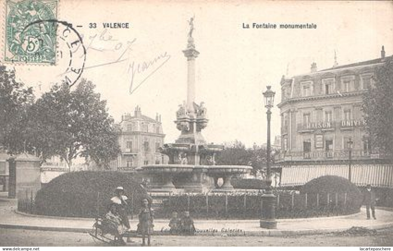 X5837 DROME VALENCE LA FONTAINE MONUMENTALE - Valence