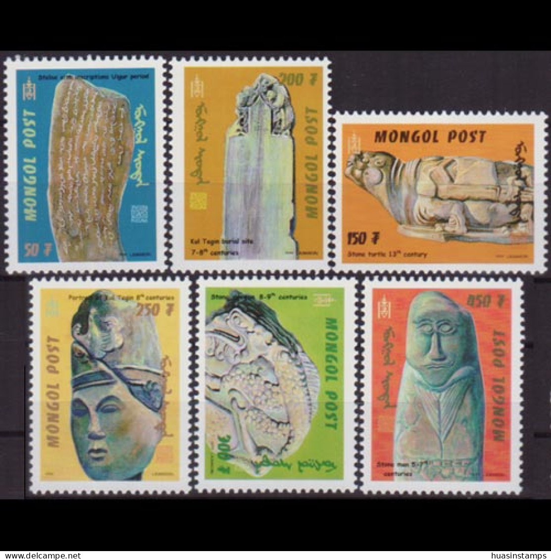 MONGOLIA 1999 - Scott# 2390-5 Stone Carvings Set Of 6 MNH - Mongolië