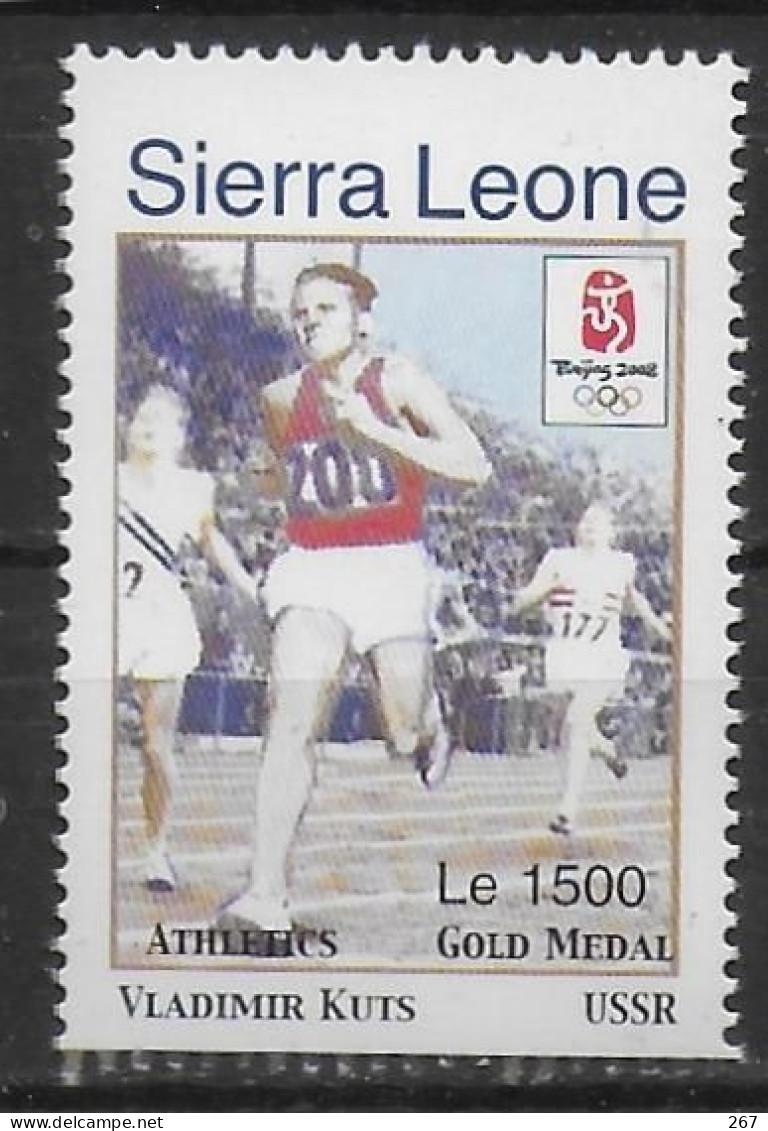 SIERRA LEONE  N° 4205  * *   Jo 2008  Course Kuts - Athletics