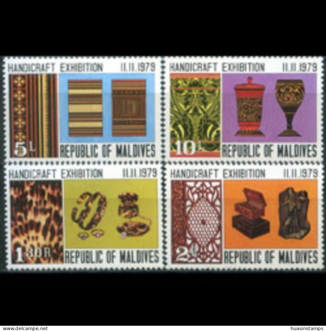 MALDIVES 1979 - Scott# 821-4 Handicrafts Set Of 4 MNH - Malediven (1965-...)