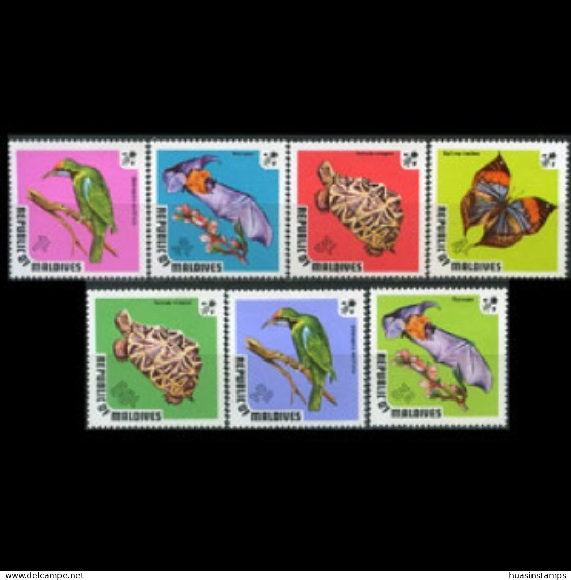 MALDIVES 1973 - Scott# 447-53 Wildlife Set Of 7 MNH - Maldives (1965-...)