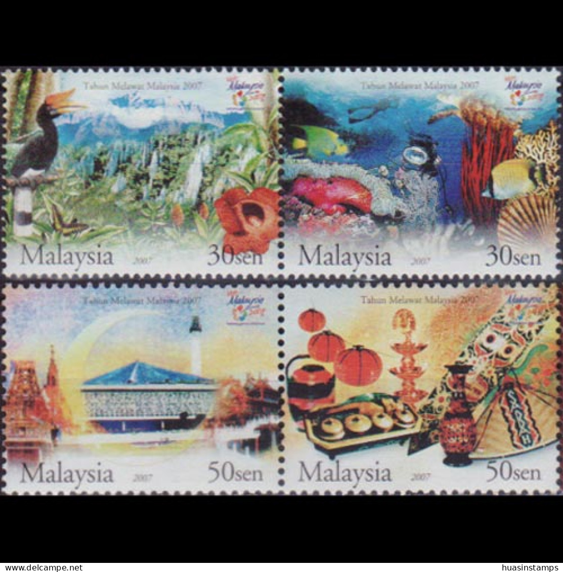 MALAYSIA 2007 - Scott# 1142-3 Tourism Set Of 4 MNH - Malasia (1964-...)