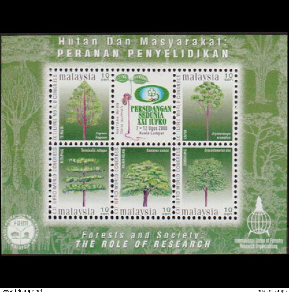 MALAYSIA 2000 - Scott# 796 S/S Trees MNH - Malasia (1964-...)