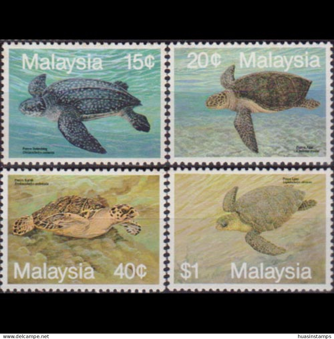 MALAYSIA 1990 - Scott# 431-4 Turtles Set Of 4 MNH - Malasia (1964-...)