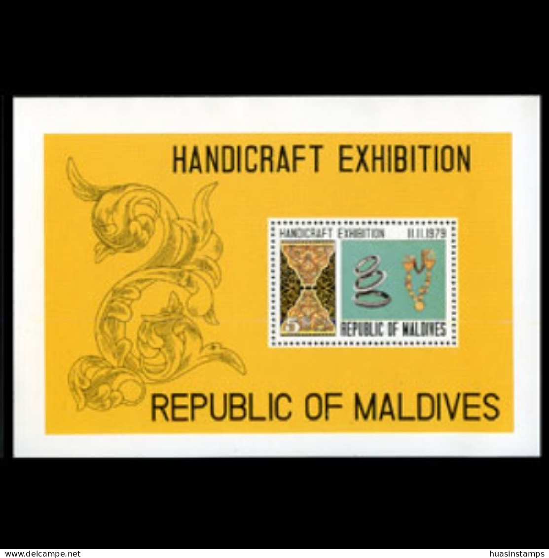 MALDIVES 1979 - Scott# 825 S/S Handicraft MNH - Malediven (1965-...)