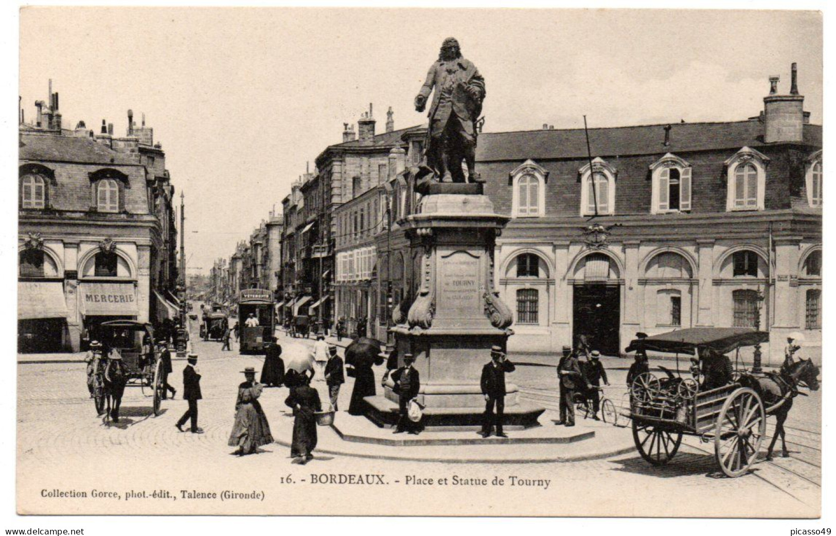 Girondes , Bordeaux , Place Et Statue De Tourny - Bordeaux