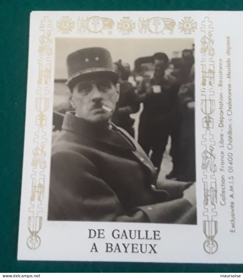 ENVELOPPE PJ  DE GAULLE A BAYEUX - Documenten