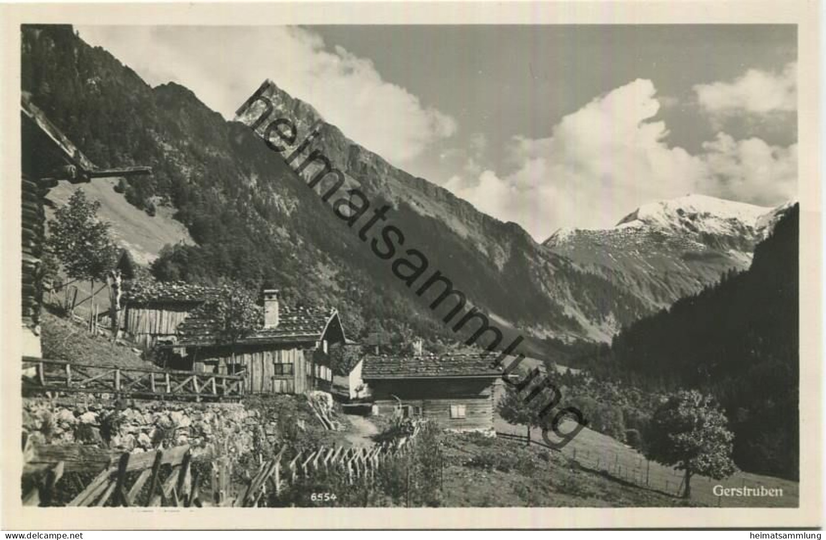 Gerstruben Mit Höfats Und Rauheck Bei Oberstdorf - Foto-AK - Verlag Heimhuber Sonthofen - Oberstdorf