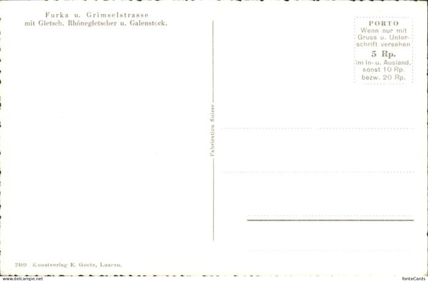 11308335 Gletsch Rhonegletscher Galenstock Furka Und Grimselstrasse Rhone - Andere & Zonder Classificatie