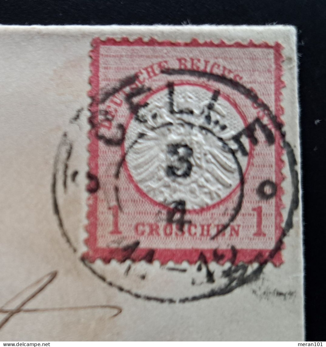 Deutsches Reich, CELLE 3/4 Nachverwendeter Stempel Brief 1 Gr. - Storia Postale