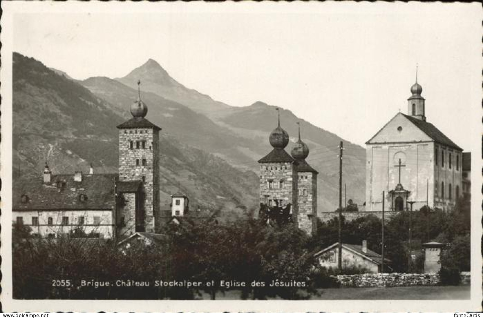 11308303 Brig Chateau Stockalper Eglise Des Jesuites Brig - Altri & Non Classificati