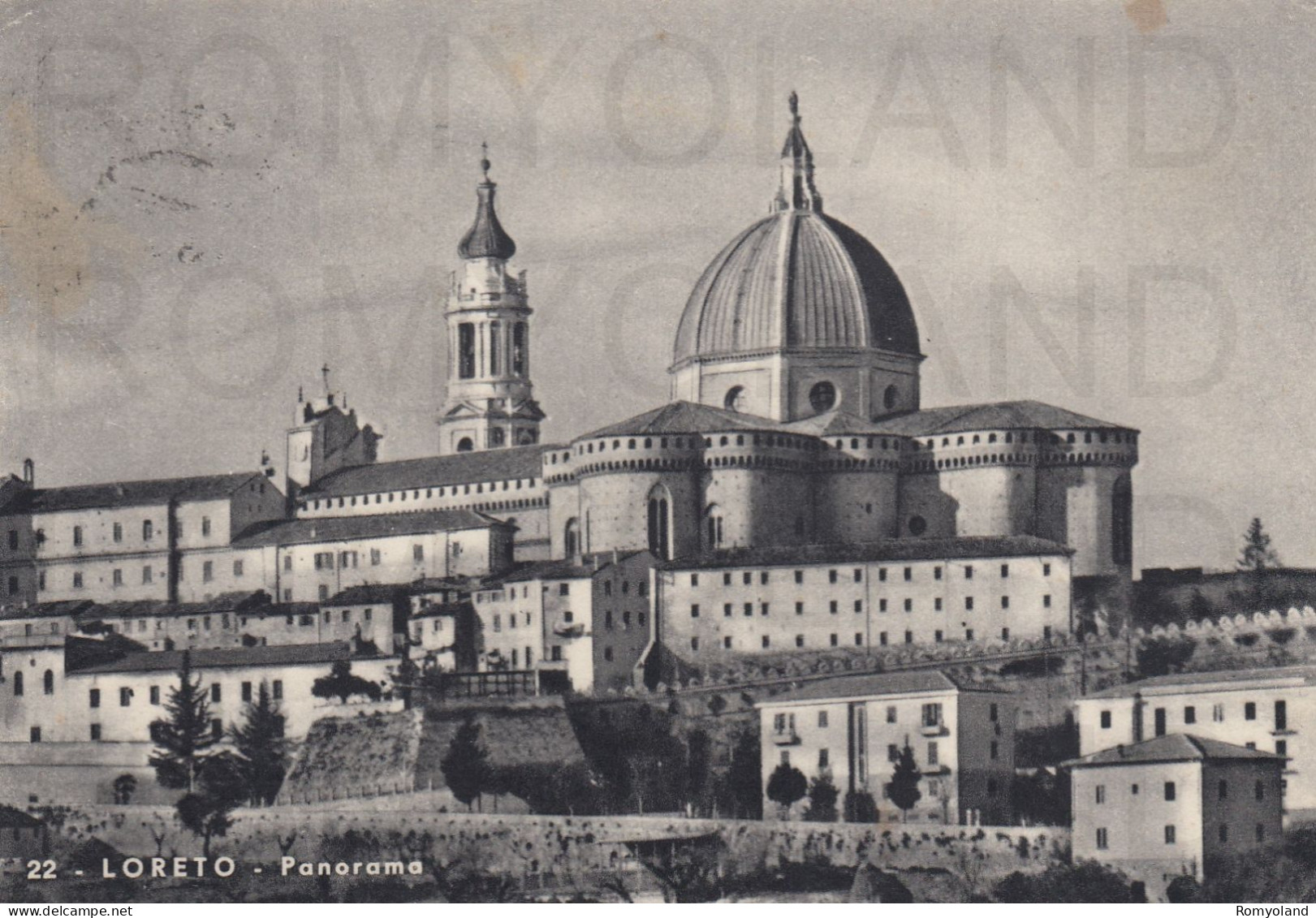 CARTOLINA  C13 LORETO,ANCONA,MARCHE-PANORAMA-STORIA,MEMORIA,CULTURA,RELIGIONE,IMPERO,BELLA ITALIA,VIAGGIATA 1954 - Ancona