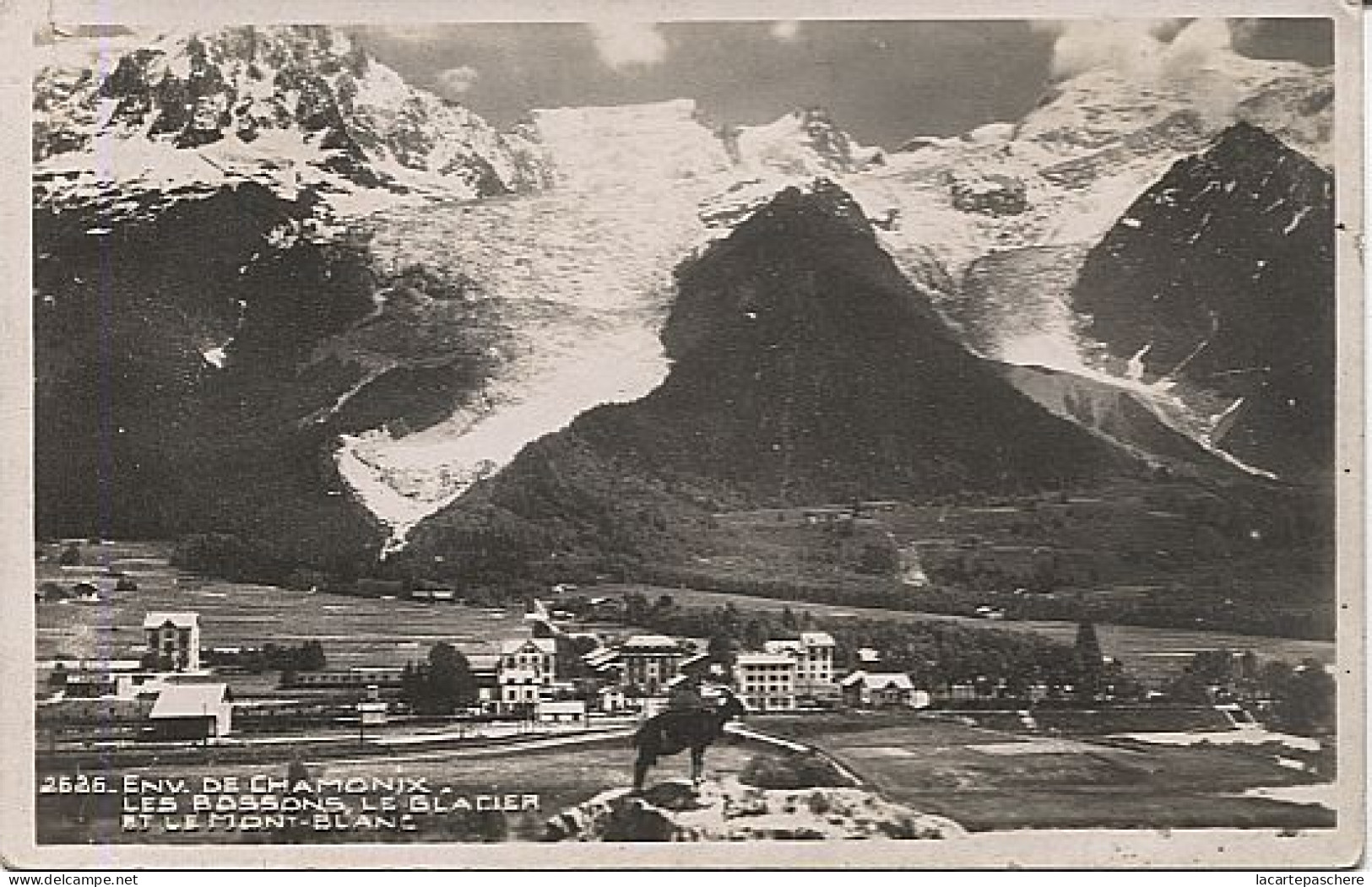 X123895 SAVOIE LES BOSSONS ENVIRONS DE CHAMONIX LE GLACIER ET LE MONT BLANC - Autres & Non Classés