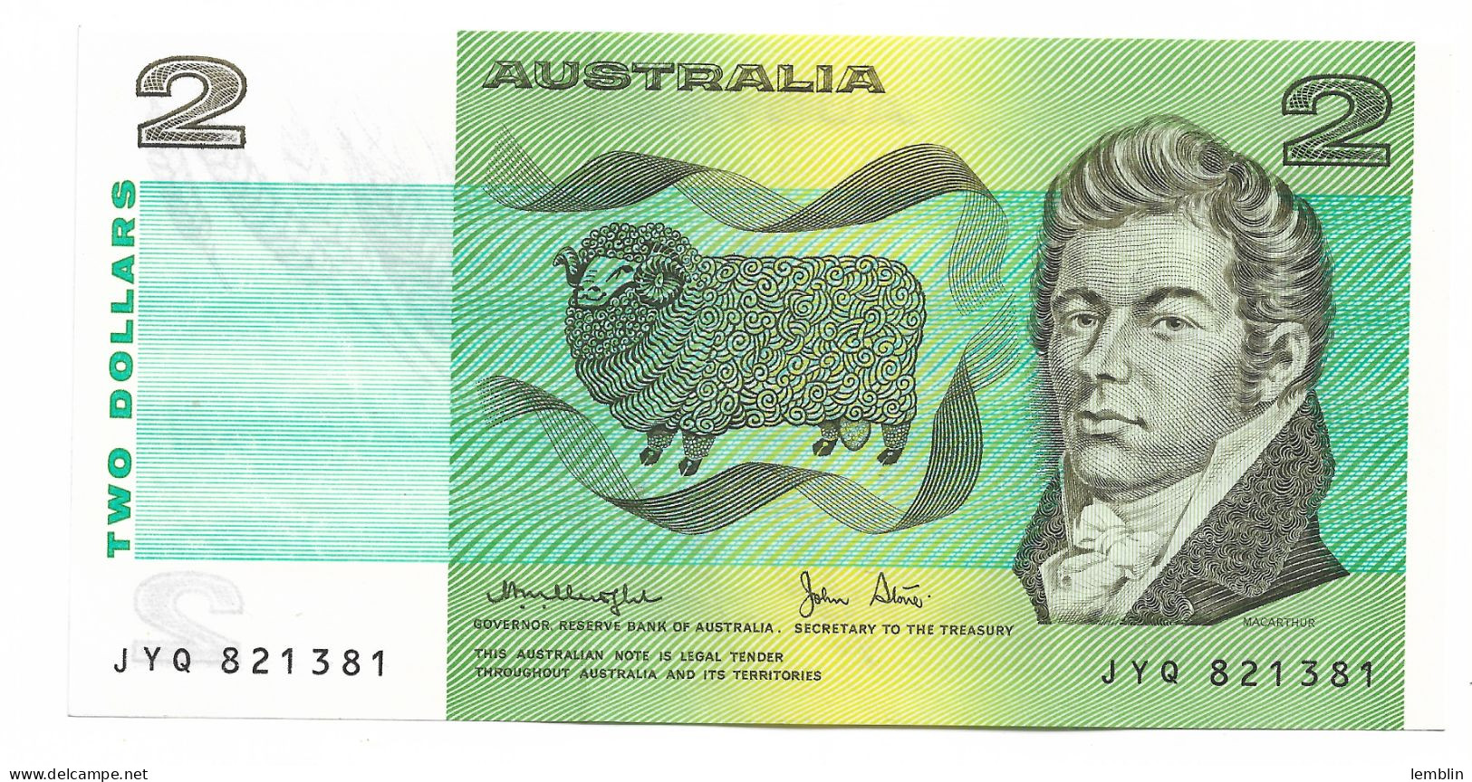 AUSTRALIE - 2 DOLLARS 1979 - 1974-94 Australia Reserve Bank (Banknoten Aus Papier)