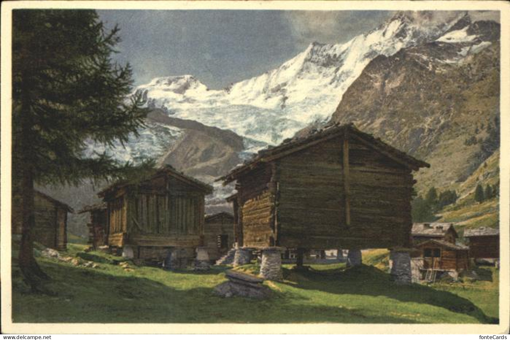 11308240 Saas-Fee Alphubel U.Taeschhorn Saas Fee - Andere & Zonder Classificatie