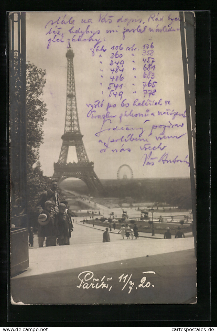 AK Paris, La Tour Eiffel, Eiffelturm  - Sonstige & Ohne Zuordnung